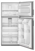 Maytag - 20.5 Cu. Ft. Top-Freezer Refrigerator - Stainless Steel - Alternate Views