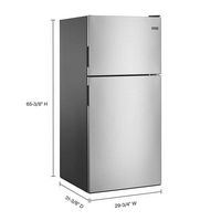 Maytag - 18.1 Cu. Ft. Top-Freezer Refrigerator - Stainless Steel - Alternate Views