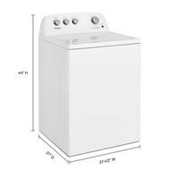 Whirlpool - 3.9 Cu. Ft. 12-Cycle Top-Loading Washer - White - Alternate Views