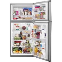 Whirlpool - 19.1 Cu. Ft. Top-Freezer  Fingerprint Resistant Refrigerator - Metallic Steel - Alternate Views