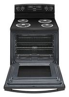 Amana - 4.8 Cu. Ft. Freestanding Electric Range - Black - Alternate Views