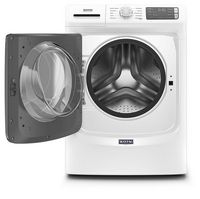 Maytag - 4.5 Cu. Ft. High-Efficiency Stackable Front Load Washer with Steam and Fresh Spin - White - Alternate Views