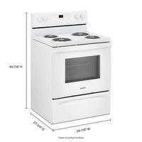 Whirlpool - 4.8 Cu. Ft. Freestanding Electric Range with Keep Warm Setting - White - Alternate Views