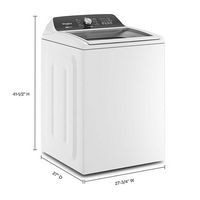Whirlpool - 4.7-4.8 Cu. Ft. Top Load Washer with 2 in 1 Removable Agitator - White - Alternate Views