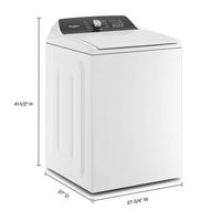 Whirlpool - 4.6 Cu. Ft. Top Load Washer with Built-In Water Faucet - White - Alternate Views