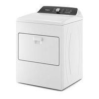 Whirlpool - 7 Cu. Ft. Electric Dryer with Moisture Sensing - White - Alternate Views