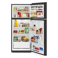 Amana - 16.4 Cu. Ft. Top-Freezer Refrigerator - Black - Alternate Views