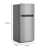 Whirlpool - 16.3 Cu. Ft. Top-Freezer Refrigerator - Stainless Steel - Alternate Views