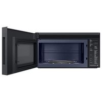 Samsung - OPEN BOX Bespoke 2.1 Cu. Ft. Over-the-Range Microwave with Sensor Cooking and Edge to E... - Alternate Views