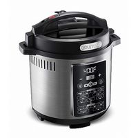 Gourmia - 6-Quart Pressure Cooker and Air Fryer with 15-One-Touch Cooking Functions - Black - Alternate Views