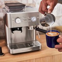 KitchenAid Semi Automatic Espresso Machine with Burr Grinder, KES6551 - Stainless Steel - Alternate Views