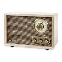 Victrola - Willow 3W Bluetooth Radio with Speakers - Natural - Alternate Views