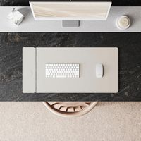 JOURNEY - ALTI Wireless Charging Desk Mat - Light Grey - Alternate Views