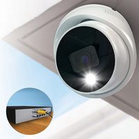 Night Owl - 2-Camera Indoor/Outdoor Add On Wired 2K Security Dome Cameras with 2-Way Audio - White - Alternate Views