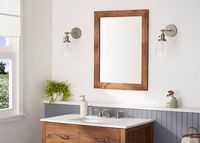 TRINITY - DRAKESTONE | 24x31 Farmhouse Vanity Mirror | Walnut - Walnut - Alternate Views