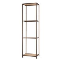 TRINITY - 4-Tier | 15x20x72 | Bamboo Shelving Tower - Bronze Anthracite® - Alternate Views