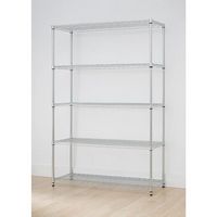 TRINITY - EcoStorage 5-Tier | 48x18x72 | Commercial Wire Shelving | NSF | - Chrome - Alternate Views