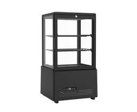 Premium Levella - 2.1 Cu. Ft. 4-Sided Glass Commercial Merchandiser Refrigerated Display Case - B... - Alternate Views