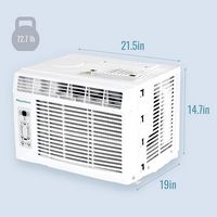 Keystone - 12,000/11,600 BTU 230V Window/Wall Air Conditioner with 11,000 BTU Supplemental Heat C... - Alternate Views