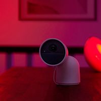 Philips - Hue Wired Security Camera with Desktop Stand - White - Alternate Views