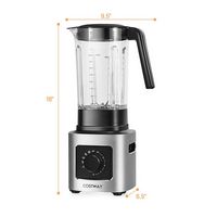 Costway - 1500W 5 Speed Countertop Smoothie Blender with 5 Presets & 68oz Tritan Jar - Silver/Black - Alternate Views