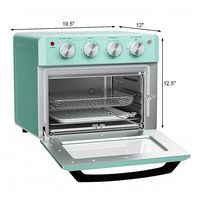 Costway - Air Fryer Toaster Oven 19 QT Dehydrate Convection Ovens w/ 5 Accessories - Mint green - Alternate Views