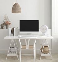 IRIS USA WOOZOO Fan with Remote, 360° Oscillating Fan, Desk Fan - White - Alternate Views