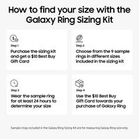 Samsung - Galaxy Ring Sizing Kit - Black - Alternate Views