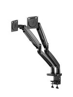 ErgoAV - Dual Monitor Desk Mount with Docking Station for Monitors up to 34