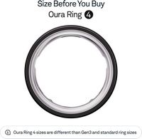 Oura Ring 4 - Smart Ring - Size Before You Buy with Oura Ring 4 Sizing Kit - Size 11 - Black - Alternate Views