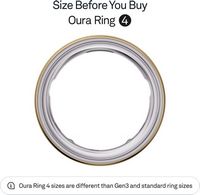 Oura Ring 4 - Smart Ring - Size Before You Buy with Oura Ring 4 Sizing Kit - Size 13 - Gold - Alternate Views