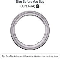 Oura Ring 4 - Smart Ring - Size Before You Buy with Oura Ring 4 Sizing Kit - Size 5 - Silver - Alternate Views