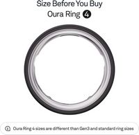 Oura Ring 4 - Smart Ring - Size Before You Buy with Oura Ring 4 Sizing Kit - Size 15 - Stealth - Alternate Views