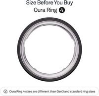 Oura Ring 4 - Smart Ring - Size Before You Buy with Oura Ring 4 Sizing Kit - Size 5 - Stealth - Alternate Views