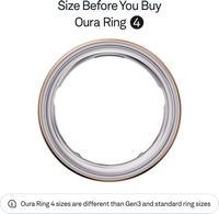 Oura Ring 4 - Smart Ring - Size Before You Buy with Oura Ring 4 Sizing Kit - Size 4 - Rose Gold - Alternate Views