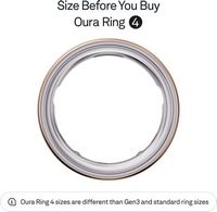 Oura Ring 4 - Smart Ring - Size Before You Buy with Oura Ring 4 Sizing Kit - Size 6 - Rose Gold - Alternate Views