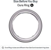 Oura Ring 4 - Smart Ring - Size Before You Buy with Oura Ring 4 Sizing Kit - Size 13 - Brushed Si... - Alternate Views