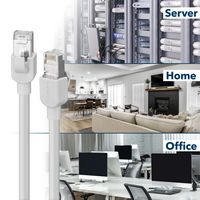 Insignia™ - 100 ft. Cat 6A Ethernet Cable - Gray - Alternate Views