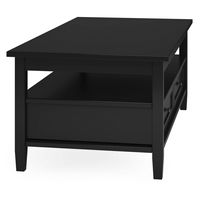 Simpli Home - Warm Shaker Coffee Table - Black - Alternate Views
