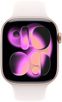 Apple Watch Series 11 (GPS+Cellular) 46mm Aluminum Case with Light Blush Sport Band - S/M - Rose ... - Alternate Views