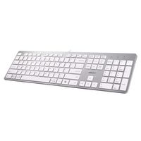 Adesso - Multi-OS Scissor switch Desktop Keyboard with CoPilot AI Hotkey - White - Alternate Views