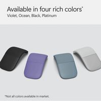 Microsoft - Surface Arc Bluetooth BlueTrack Ambidextrous Mouse - Wireless - Ocean - Alternate Views