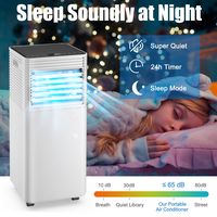 Costway 6000 BTU Portable Air Conditioner Cools up to 350 sq.ft 3-in-1 Air Cooler w/Dehumidifier ... - Alternate Views