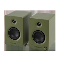Victrola - Tempo Bluetooth Bookshelf Speakers - Green - Alternate Views