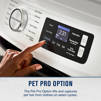 Maytag - 7.4 Cu. Ft. Smart Electric Dryer with Steam and Pet Pro System - White - Alternate Views