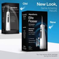 AquaSonic - Elite - Portable Cordless Water Flosser - 4 Modes, 8 Pressure Settings, 4 Tips, 300ml... - Alternate Views