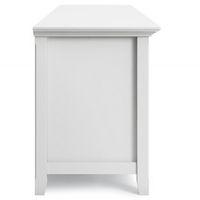 Simpli Home - Amherst 72 inch Solid Wood TV Media Stand in White - White - Alternate Views