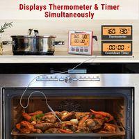 ThermoPro - Dual Probe Digital Cooking Meat Thermometer - Red - Alternate Views