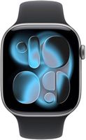 Apple Watch Series 11 (GPS) 46mm Space Gray Aluminum Case with Black Sport Band - M/L - Space Gra... - Alternate Views