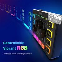 FIFINE USB Audio Mixer-4 Channels Audio Interface for Content Creators, Gaming, Streaming - Black - Alternate Views